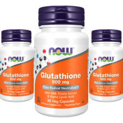 Glutationa 500mg Now Foods Glutathione 30 Veg Caps 3un