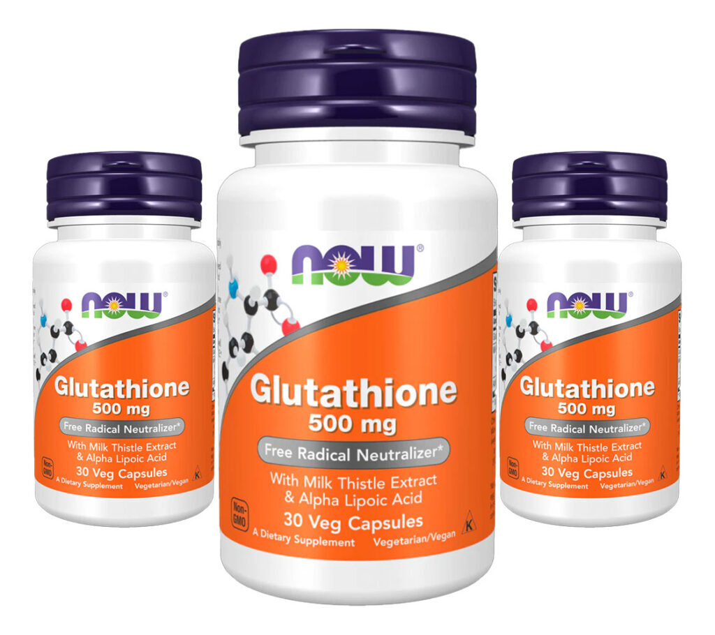 Glutationa 500mg Now Foods Glutathione 30 Veg Caps 3un