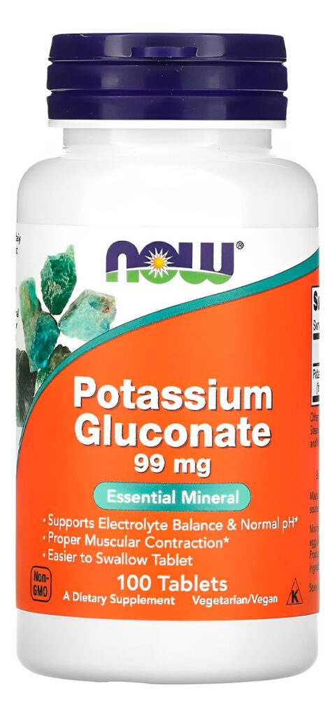 Gluconato De Potássio 99mg Now Foods 100 Tabs Importado 4un - Imagem 5
