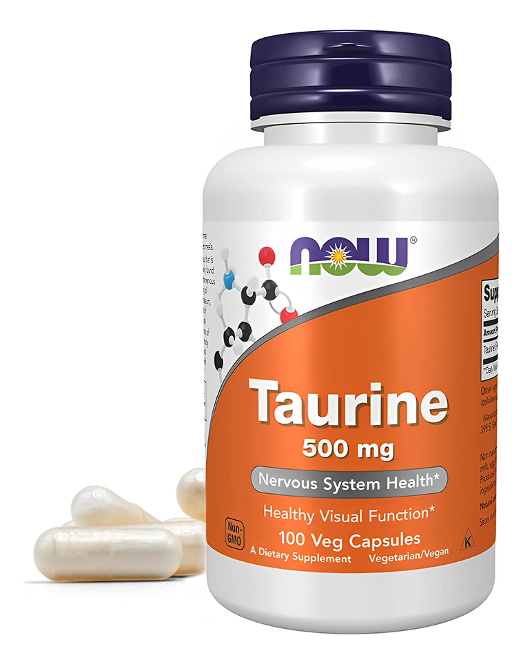 Now Foods Taurina Taurine 500mg 100veg Capsulas