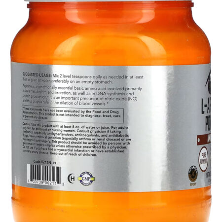 L-arginina Em Pó Now Foods Sports 1kg Importado 3un - Imagem 4