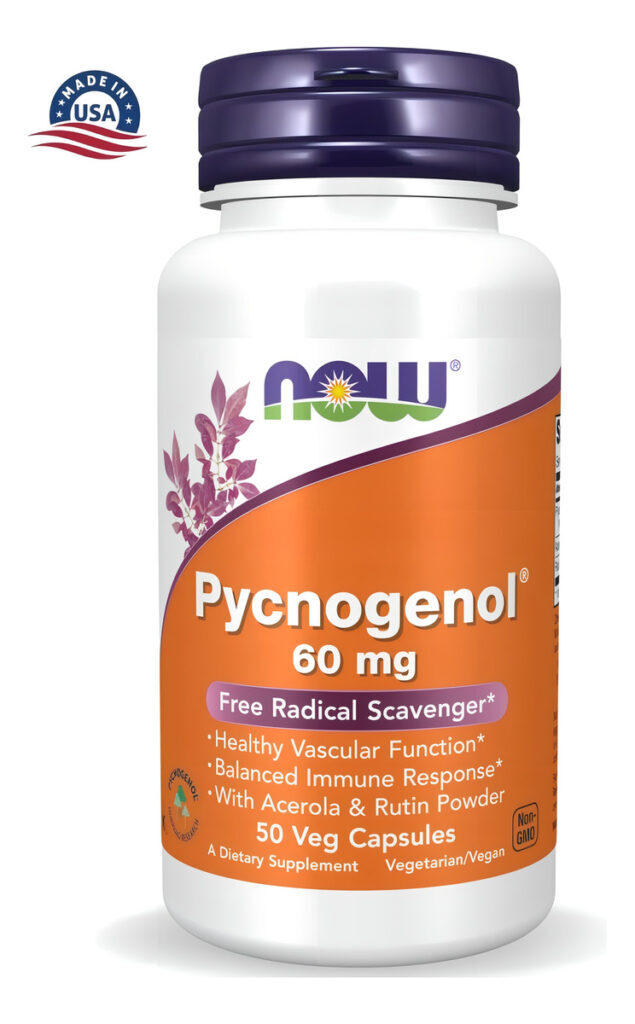 Pycnogenol 60mg 50 Caps Veg Now Foods Sabor Sem Sabor