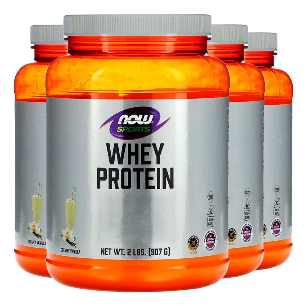 Whey Protein Pó 907g Baunilha Importado 4un Now Foods