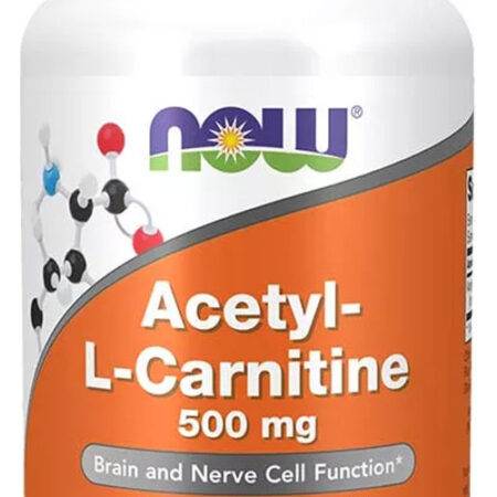 Acetil L-carnitina 500mg Now Foods 100 Vegcaps 4un - Imagem 3