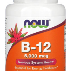 Vitamina B12 5000mcg Ácido Fólico 60past Nowfoods Importado