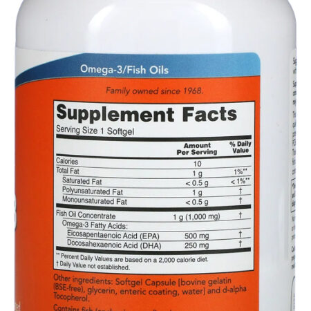 Ultra Omega 3 500epa/250dha 180soft Importado 3un Now Foods - Imagem 4