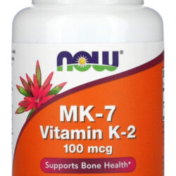 Now Foods Mk-7 Vitamina K-2 100mcg 60caps Veg No Brasil Sabor Sem Sabor