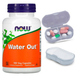 Water Out Ervas/nutrientes Now Foods 100cap + Porta Cápsulas