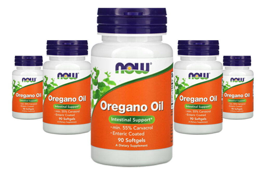 Óleo De Orégano Now Foods Oregano Revestido 90 Sofgels 5un