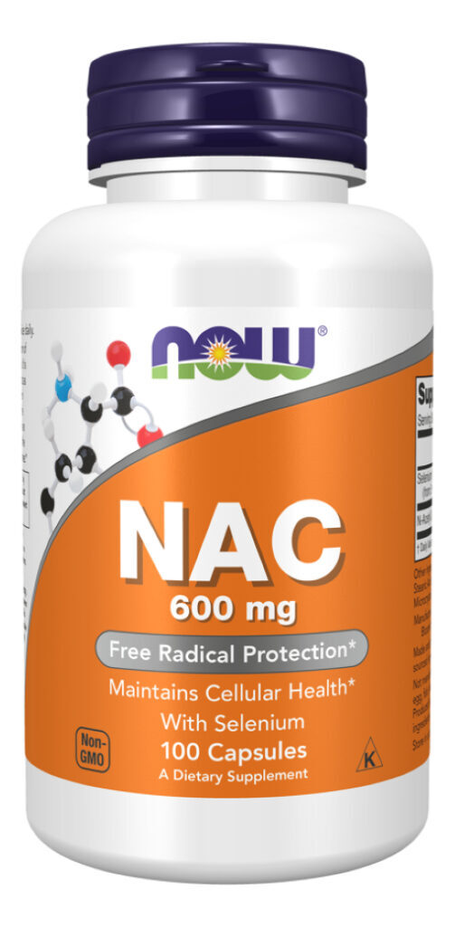 Suplemento Em Cápsulas Now Foods Nac 600mg 100 Caps Sem Sabor Em Pote