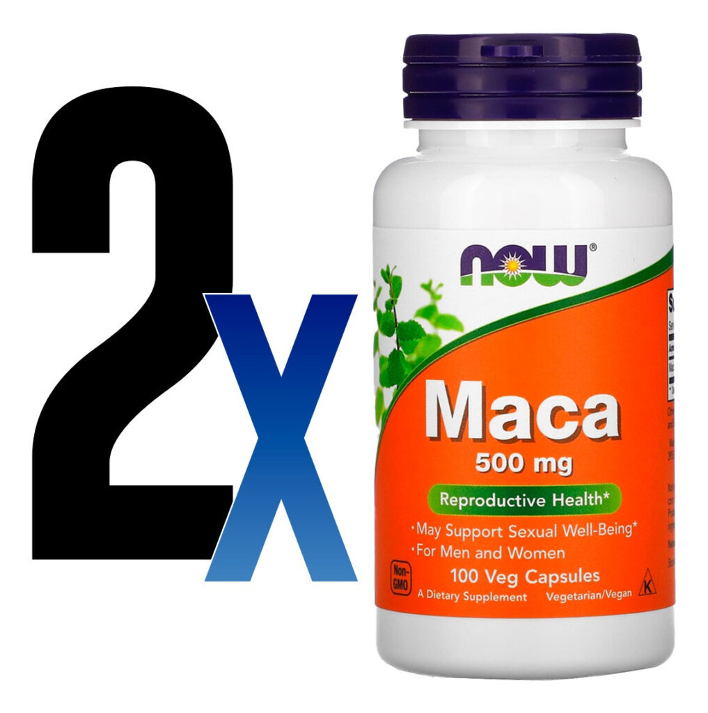 Maca Peruana 500mg Now Foods 100veg Caps 2un Sabor Sem Sabor - Imagem 3
