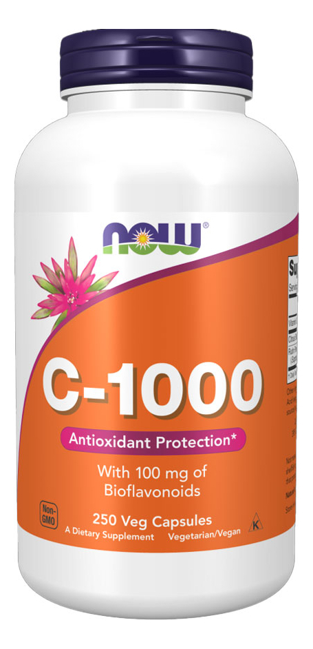 Vitamina C-1000mg Now Foods E 100mg Bioflavonóides 250caps Sabor N/a