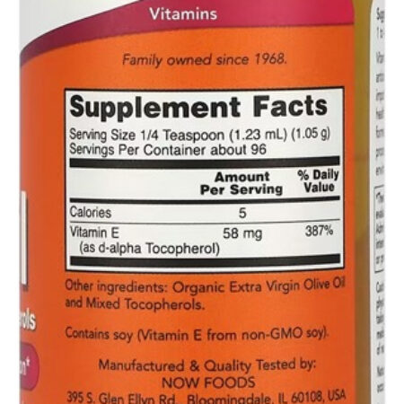 Vitamina E Oil Now Foods 118ml + Porta Cápsulas - Imagem 2