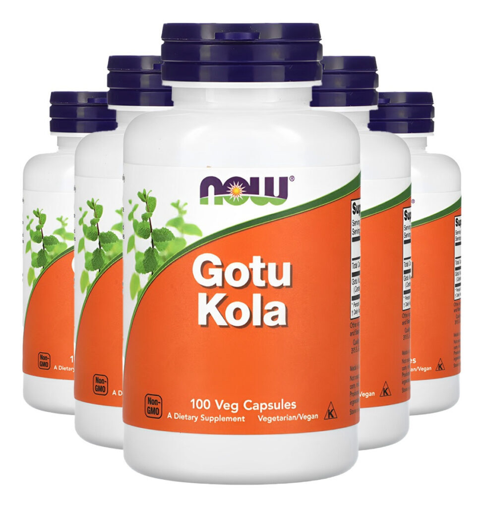 Gotu Kola 450mg 100 Cáps Importado 5un Now Foods