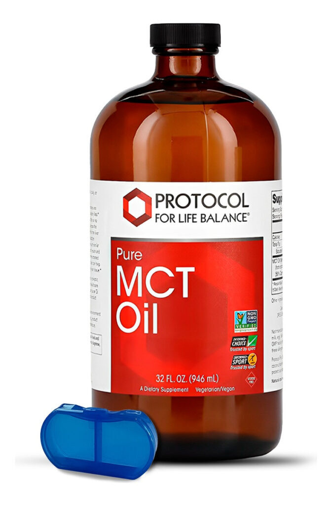Óleo Mct Protocol 946 Ml Puro + Porta Cápsulas