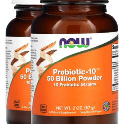 Pó Probiotico-10 50 Bilhões 57g Importado 2un Now Foods
