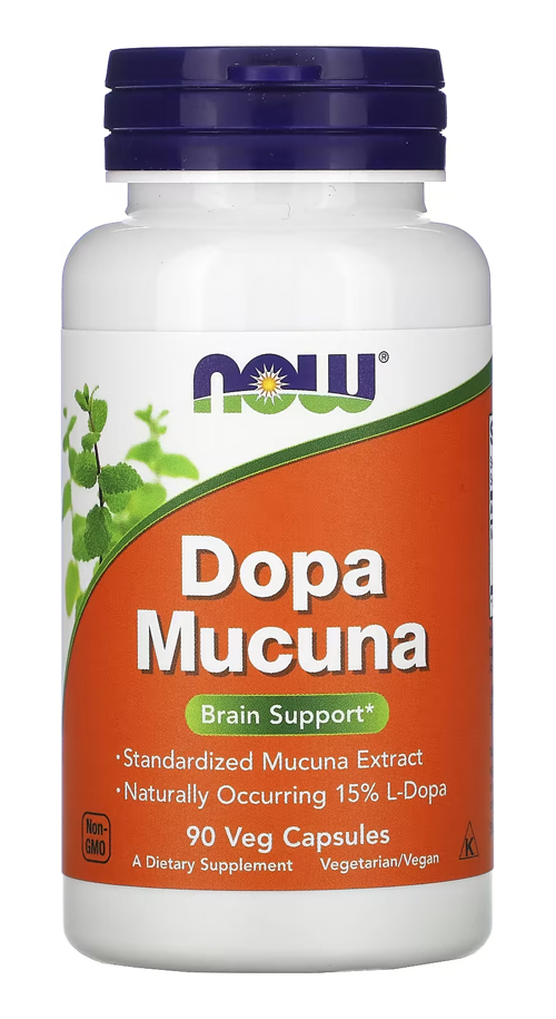 Dopa Mucuna Now Foods 90 Cápsulas Vegetarianas 5un - Imagem 3