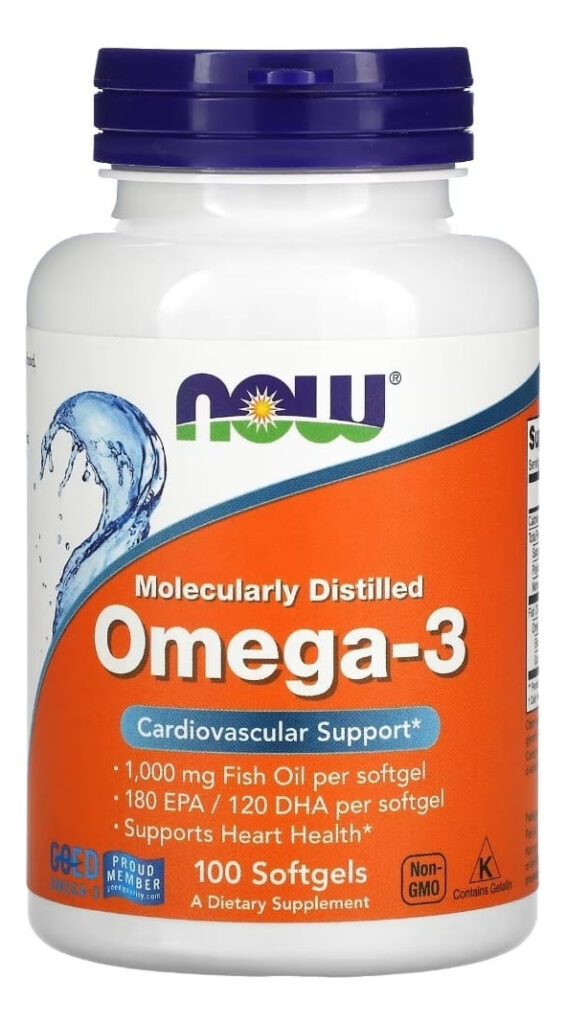 Ômega-3 1000mg 100 Cápsulas Softgels 180 Epa / 120 Dha Now Foods - Imagem 6
