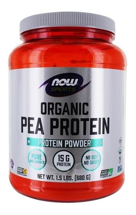 Proteína De Ervilha Orgânica Now Foods Sports 680 G Sfn Sabor Sem Sabor