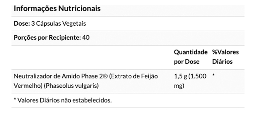 Phase 2 500mg Now Foods 120 Veg Cápsulas Importado 5un - Imagem 5