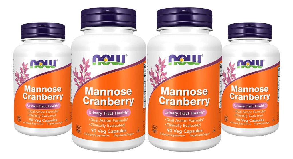 Manose E Cranberry Now Foods Mannose Cranberry 90vegcaps 4un