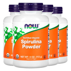 Spirulina Em Pó Now Foods 113g Orgânico Importado 4un