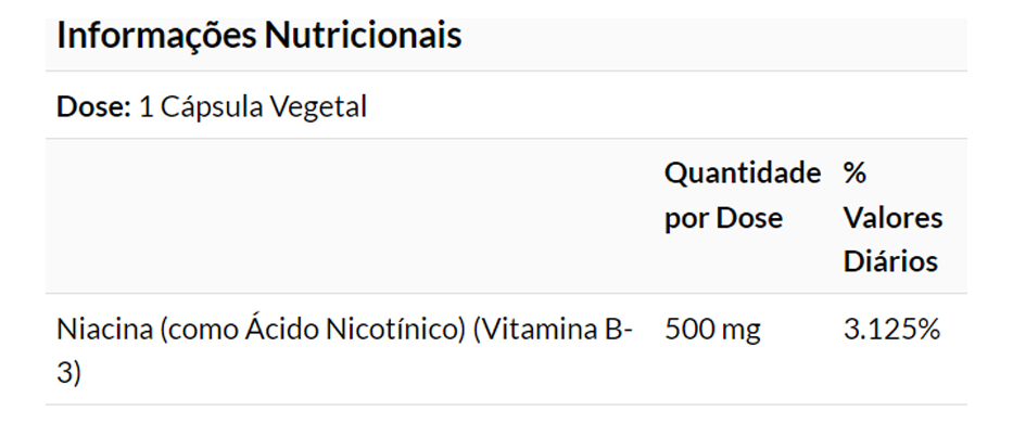 Niacina Vitamina B-3 500mg Now Foods 100cáp + Porta Cápsulas - Imagem 4