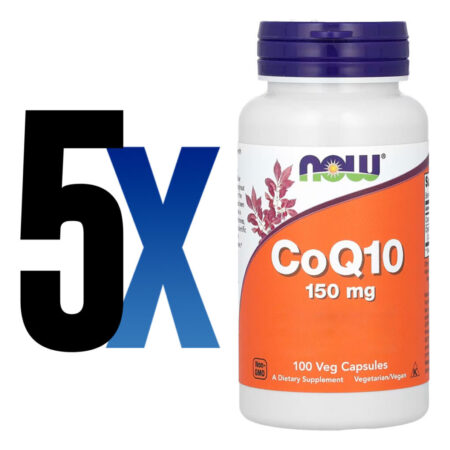 Coenzima Coq10 150mg Now Foods 100 Cápsulas Importado 5un - Imagem 2