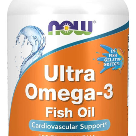 Ultra Omega-3 Now Foods 500/250 Fish Gelatin 180 Softg 4un - Imagem 3