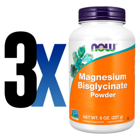 Bisglicinato De Magnésio Em Pó 227g Importado 3un Now Foods - Imagem 2