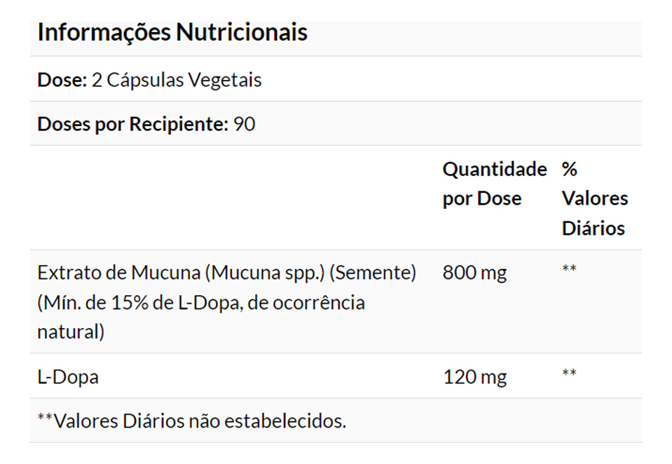 Extrato De Dopa Mucuna Now Foods 180 Veg Cáps Importado 4un - Imagem 5
