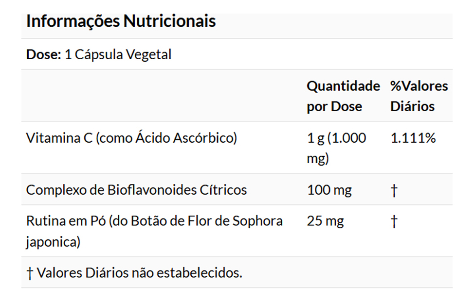 Vitamina C 1000mg Now Foods 100veg Caps - Imagem 4