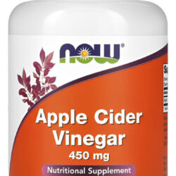 Vinagre De Maçã 450mg Cider Vinegar 180 Veg Caps Now Foods Sabor N/a