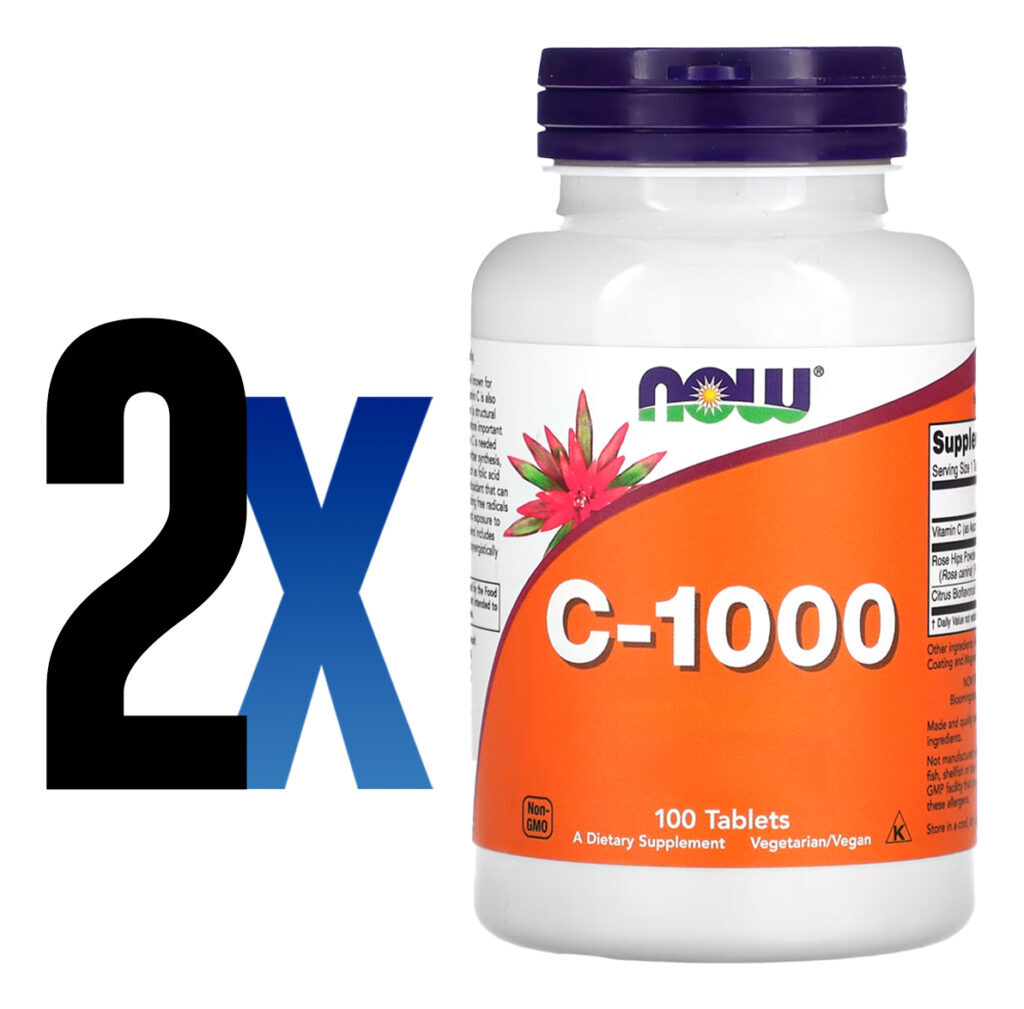 Now Foods Vitamina C 1000mg+r. Mosqueta 100tab Importado 2un - Imagem 5