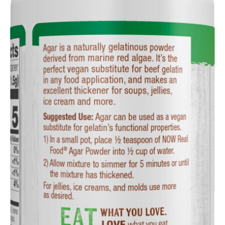 Pó De Ágar Now Foods 57 Gramas Importado - Imagem 3