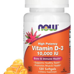 Vitamina D3 10000iu Alta Potencia 120sof Importado