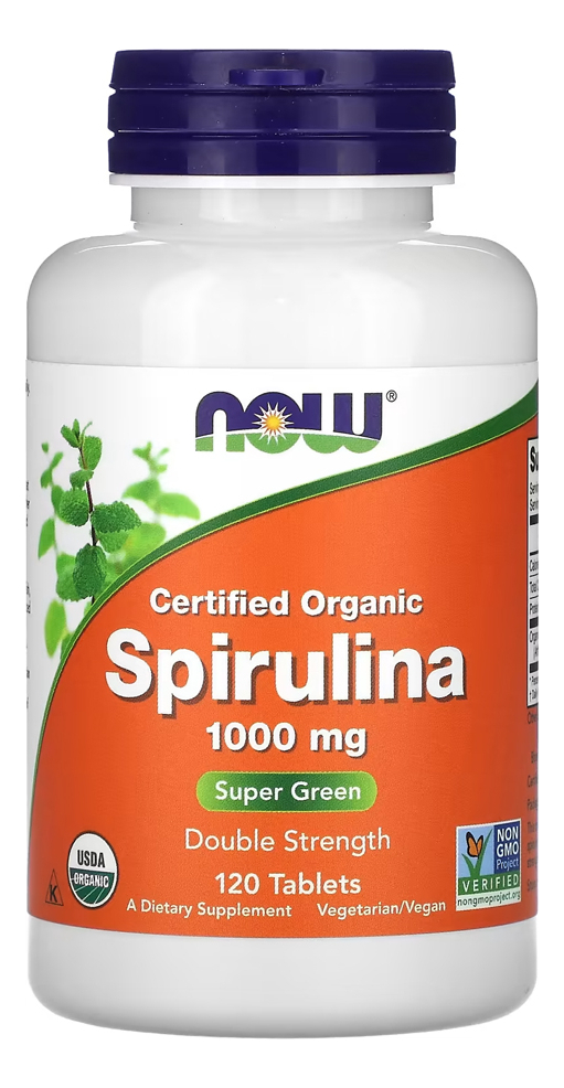 Spirulina Now Foods 1000mg 120 Tablets - Importado - Imagem 4