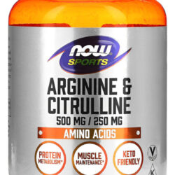 Arginina 500mg E Citrulina 250mg 120cáps Importado