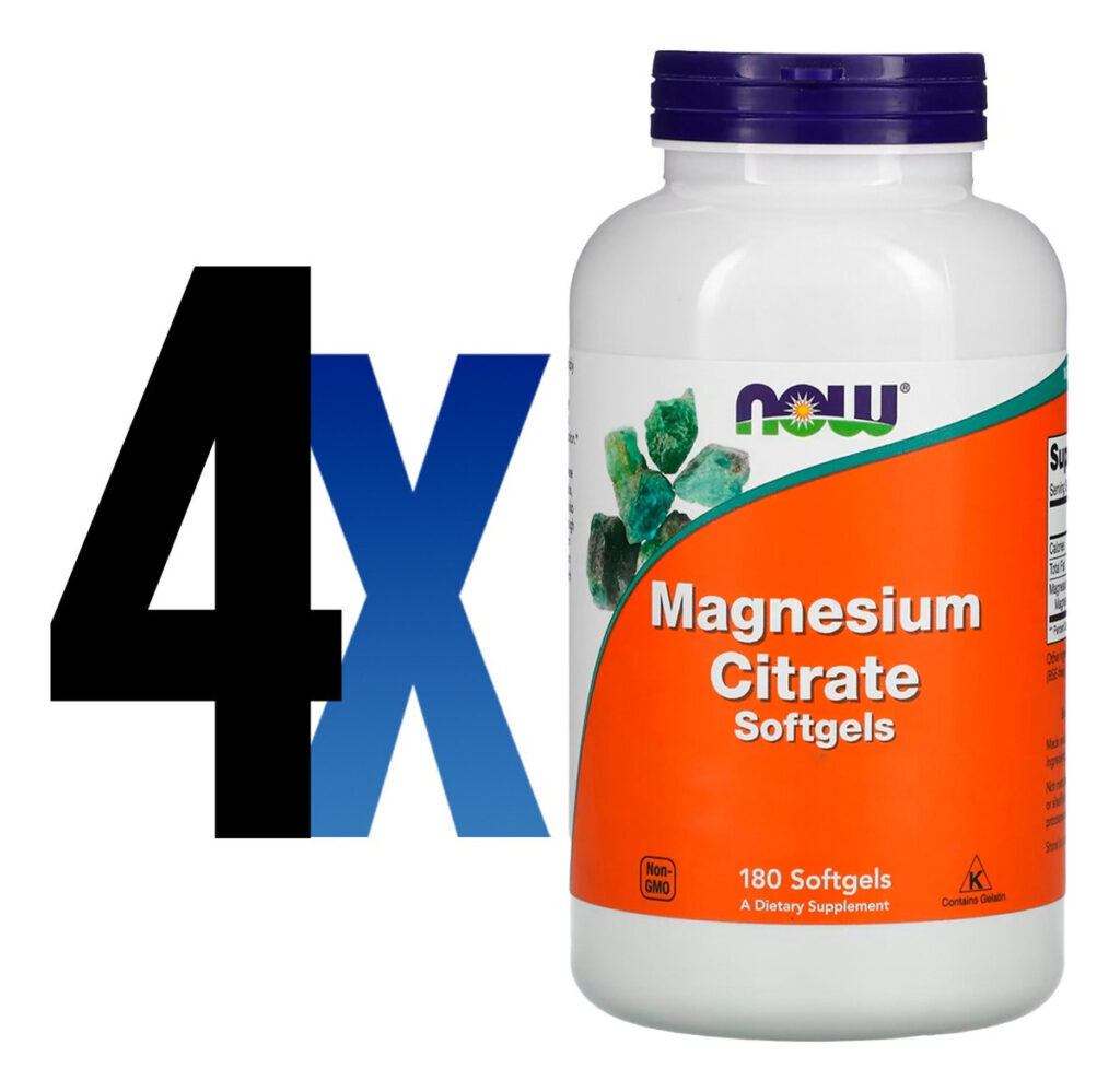Citrato De Magnésio 180 Softgels Importado 4un Now Foods - Imagem 2