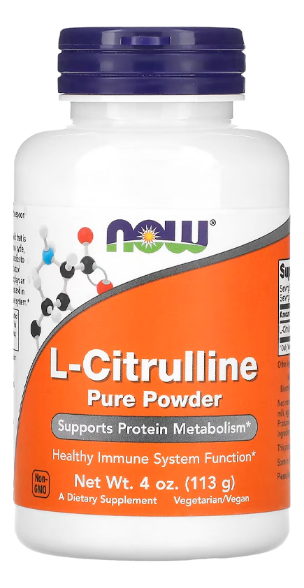 L-citrulina Pura Em Pó Now Foods 113g Importado