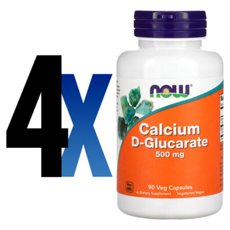 D-glucarato Cálcio 500mg Now Foods 90veg Caps Importado 4un - Imagem 2