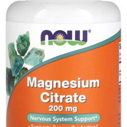 Suplemento Em Tablets Now Citrato De Magnesio Pote Citrato De Magnesio Em Unidade