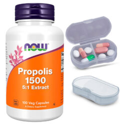 Própolis Abelha 1500 Now Foods 300mg 100cáp + Porta Cápsulas