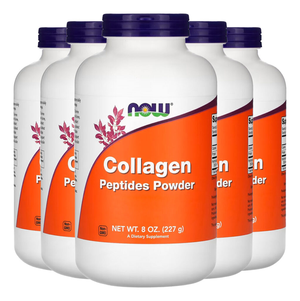 Peptídeos De Colágeno Em Pó Now Foods 227g Importado 5un