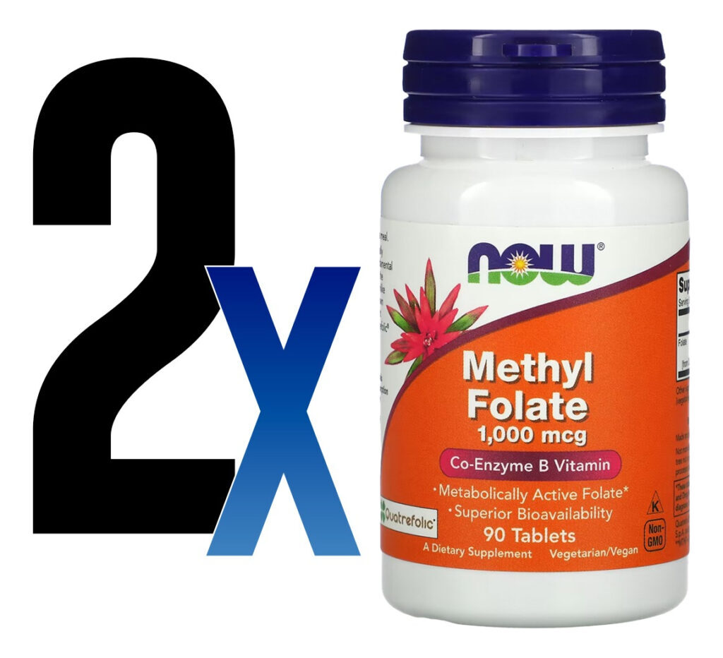 Metilfolato Methyl 1000mcg Now Foods 90 Tablets 2un - Imagem 2