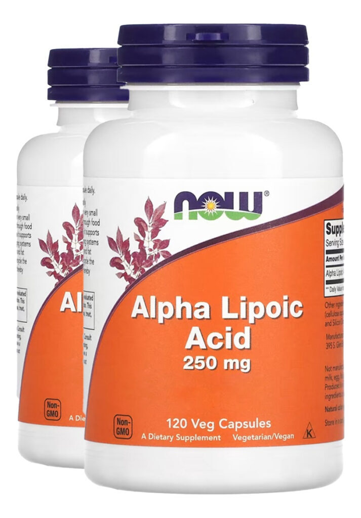 Ácido Alfa Lipóico 250mg 120cápsulas Importado 2un Now Foods