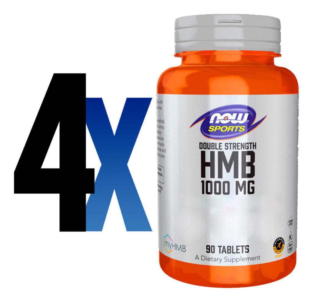 Hmb 1000mg Dupla Força Now Foods Sports 90tabs Importado 4un - Imagem 2