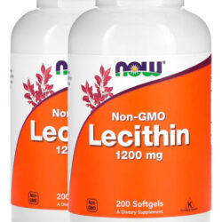 Lecitina 1200mg 200 Soft Importado 2un Now Foods