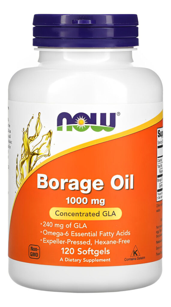 Óleo Borage 1000mg Now Foods Borragem 120soft Importado 3un - Imagem 5