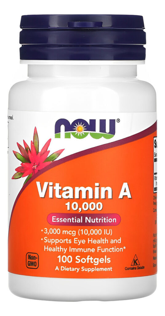 Vitamina A 10.000ui 100 Cáps Softgels Importado